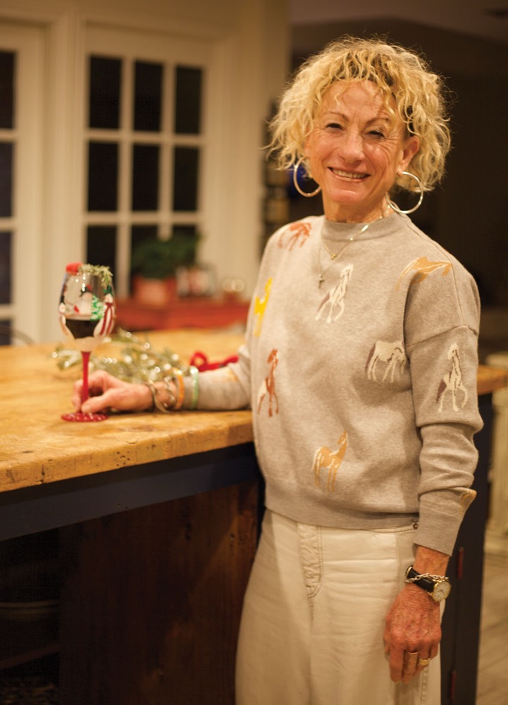 Behind the scenes of a holiday cocktail video shoot
